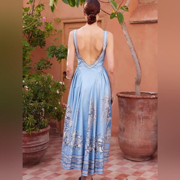 ALEMAIS Villa Romantica Midi Dress US4 - Picture 2 of 6